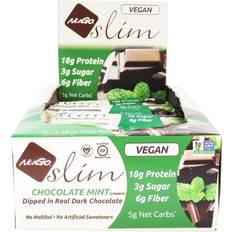 NuGo Nutrition Slim Bars Gluten Free Chocolate Mint 12 Bars