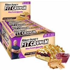 FIT Crunch Bars Peanut Butter & Jelly 12 88g Bars Protein Bars Chef Robert Irvine