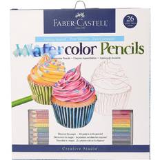 Yellow Aquarelle Pencils Faber-Castell Creative Studio Getting Started Watercolor Pencil Art Set watercolor pencil set
