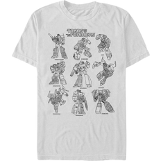 Fifth Sun Transformers Textbook Short Sleeve T-shirt - White