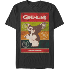 Fifth Sun Gremlins 1 Retro Poster Short Sleeve T-shirt - Black