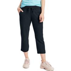 Hanes Women's French Terry Pocket Capri - Black