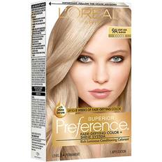 L'Oréal Paris Superior Preference Fade-Defying Color Shine System Cooler. Light Ash Blonde 9A 1 Application