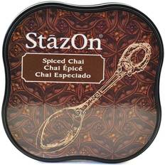 StazOn Solvent Ink spiced chai 2.375 in. x 2.375 in. midi pad