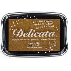 EK Delicata Pigment Ink 3.75 in. x 2.625 in. full-size pad golden glitz