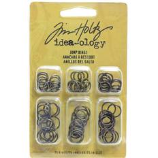 Silver DIY Idea-ology Fasteners pack of 75 jump rings