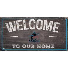 Fan Creations Miami Marlins Welcome to Our Home Sign Board
