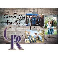 Fan Creations Colorado Rockies I Love My Family Clip Photo Frame