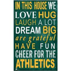 Fan Creations Oakland Athletics In This House Sign Board