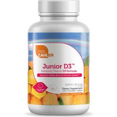 Zahler Junior D3 Advanced Vitamin D3 Formula Orange 1000 IU 250 Chewable Tablets