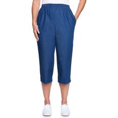 Alfred Dunner Classic Pull-On Capri - Denim