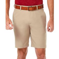 Haggar Cool 18 PRO Flat Front Classic-Fit 9.5" Shorts - Khaki