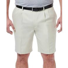 Haggar Big & Tall Cool 18 PRO Classic-Fit Stretch Pleated 9.5" Shorts - String