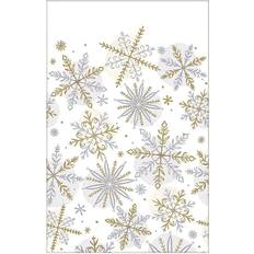 Amscan Christmas Shining Snow Paper Table Covers, 54" x 102" 3 Pack (572174)