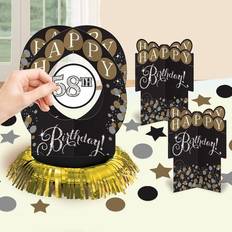 Amscan 269883 Sparkling Celebration Add-Any-Age Table Decoration Kit