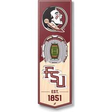 YouTheFan Florida State Seminoles 3D Stadium View Banner