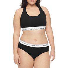 Calvin Klein Modern Cotton Plus Unlined Bralette - Black