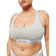 Calvin Klein Modern Cotton Plus Unlined Bralette - Grey Heather