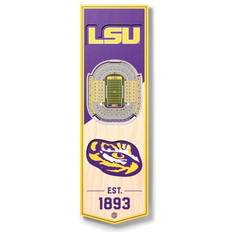 YouTheFan LSU Tigers 3D Stadium View Banner