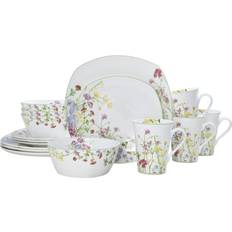 Mikasa Wildflower Garden Square Dinner Set 16pcs