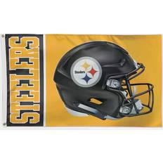 WinCraft Pittsburgh Steelers Helmet Deluxe Single Sided Flag