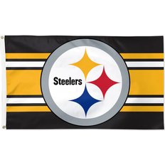 WinCraft Pittsburgh Steelers Horizontal Stripe 1 Sided Deluxe Flag