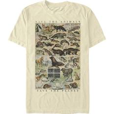 Fifth Sun Save Animals Short Sleeve Crew T-shirt - Natural