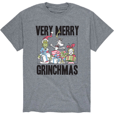 Airwaves Dr. Seuss The Grinch Very Merry Grinchmas T-shirt - Gray