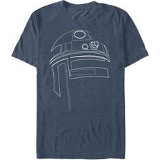 Fifth Sun Star Wars R2-D2 Outline T-shirt - Navy Heather