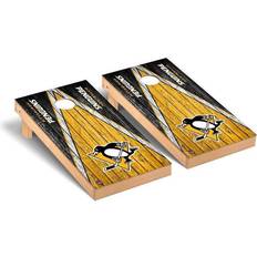 Victory Tailgate Pittsburgh Penguins Triangle Weathered Regulation Cornhole Board Set