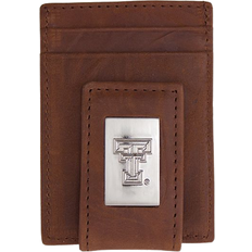 Eagles Wings Texas Longhorns Front Pocket Wallet - Brown