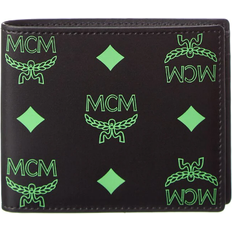 MCM Splash Visetos Leather Bifold Wallet - Green/Summer Green