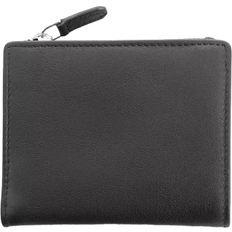 Royce Women's RFID Blocking Leather Wallet - Black/Navy Blue