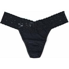 Hanky Panky Supima Cotton Low Rise Thong - Black