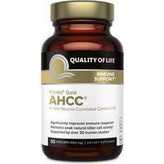 Quality Of Life Labs Kinoko Gold AHCC 500 mg. 60 Capsules