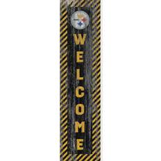 Fan Creations Pittsburgh Steelers Door Leaner Welcome Sign Board