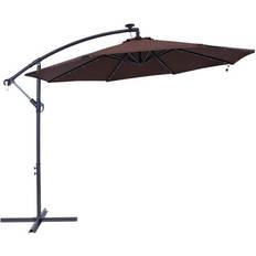 Sunnydaze Solar LED Offset Patio Umbrella 342.9cm