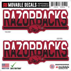 Stockdale Arkansas Razorbacks Two-Tone Repositionable Decal 2-Pack Set