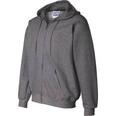 Hanes Ultimate Cotton Heavyweight Full Zip Hoodie - Charcoal Heather