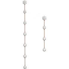 Swarovski Constella Drop Earrings - Rose Gold/Transparent