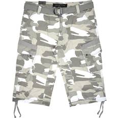 XRay Belted Cargo Shorts - White Camo