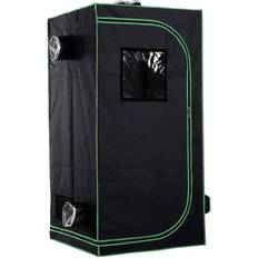 OutSunny Mini Greenhouses OutSunny Hydroponic Plant Grow Tent 160cm Stainless steel