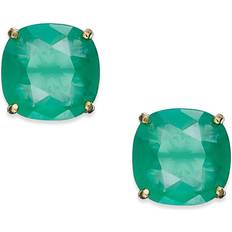 Kate Spade Small Square Stud Earrings - Gold/Green