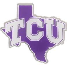 Stockdale TCU Horned Frogs State Shape Acrylic Metallic Auto Emblem Sticker