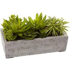 Nearly Natural Succulent Garden Planter Box 12.75x8.5"