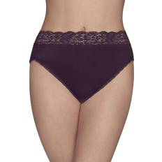 Vanity Fair Flattering Lace Hi-Cut Panty - Sangria Stripe