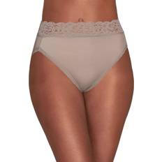 Vanity Fair Flattering Lace Hi-Cut Panty - Toasted Coconut