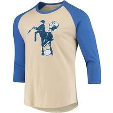 Majestic Threads Indianapolis Colts Gridiron Classics Raglan 3/4-Sleeve T-shirt - Cream