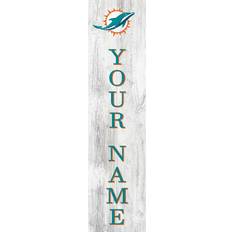 Fan Creations Miami Dolphins Personalized Welcome Leaner Sign