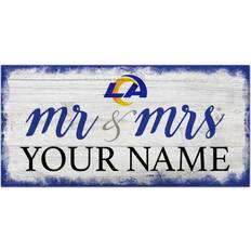 Fan Creations Los Angeles Rams Personalized Mr. & Mrs. Script Sign